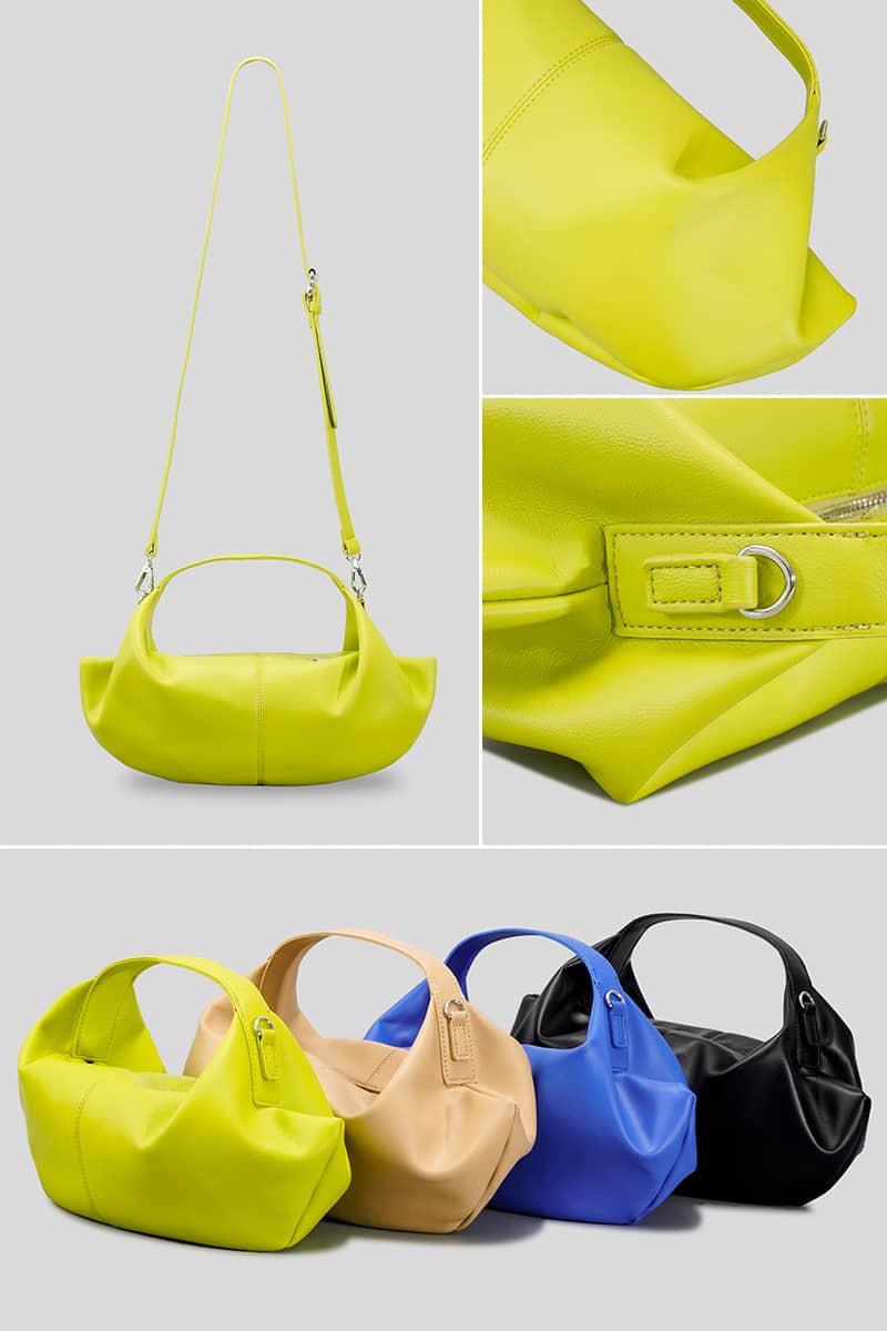 Solid Color PU handbag