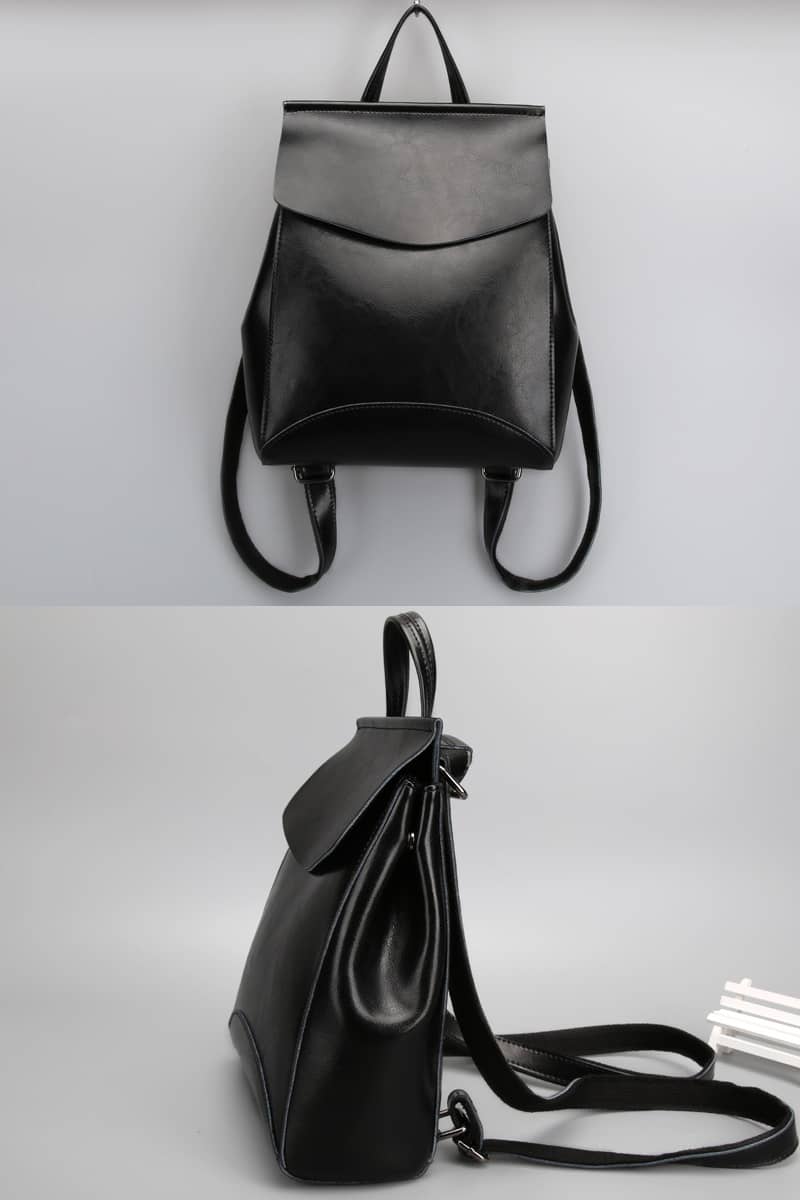 All-match PU backpack women's shoulder bag