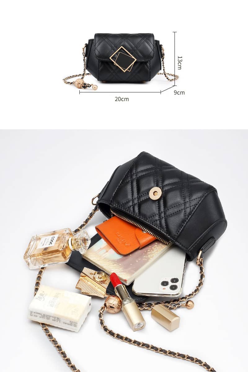 Chain messenger bag PU small bag