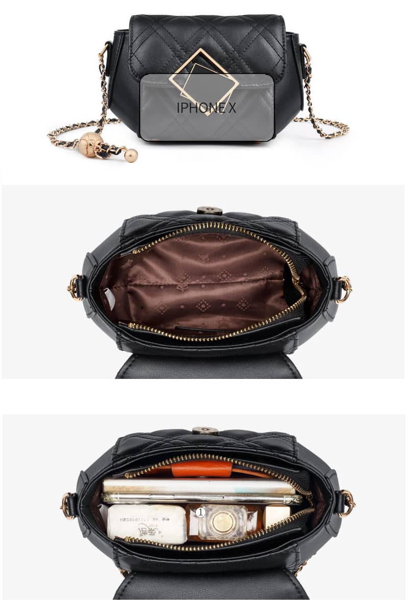 Chain messenger bag PU small bag