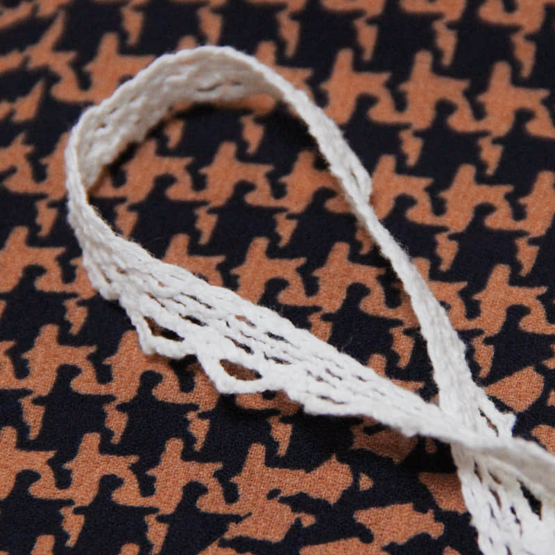 Printed chiffon blouse, retro bow lace small sling  | IFAUN