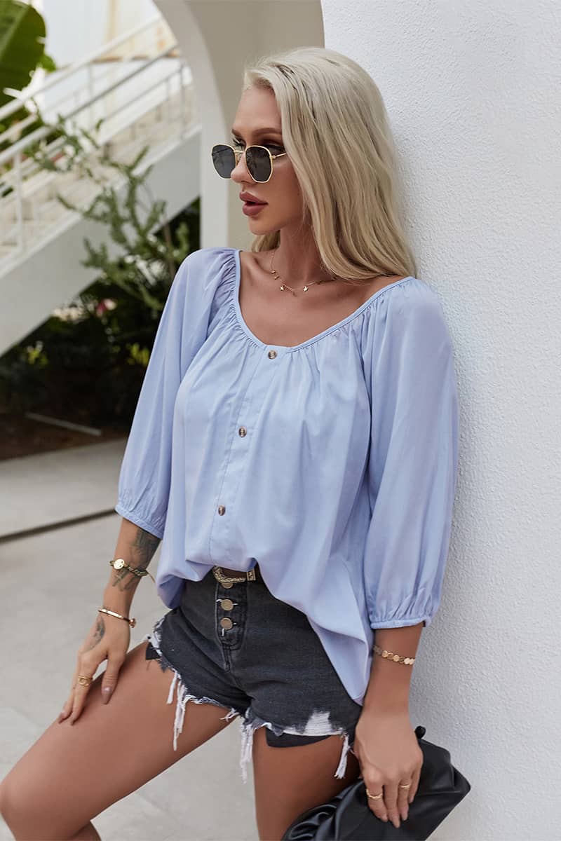 Summer women's loose thin shirt  | IFAUN