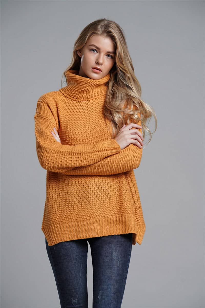 Women's OL commuting turtleneck sweater