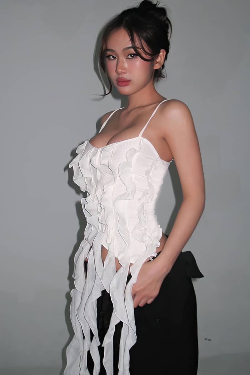 Ruffled Fringed Camisole
