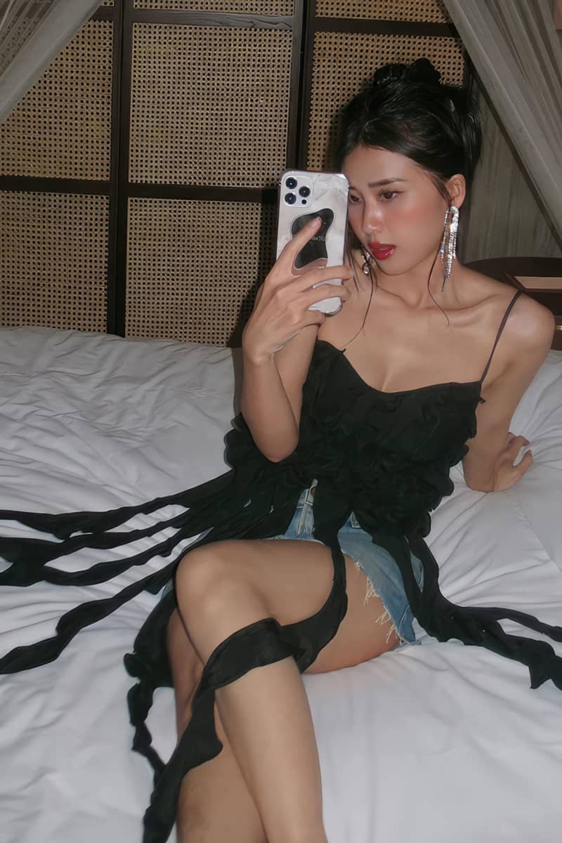 Ruffled Fringed Camisole