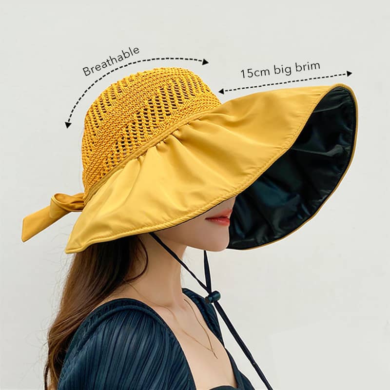 Sun protection vinyl visor hat