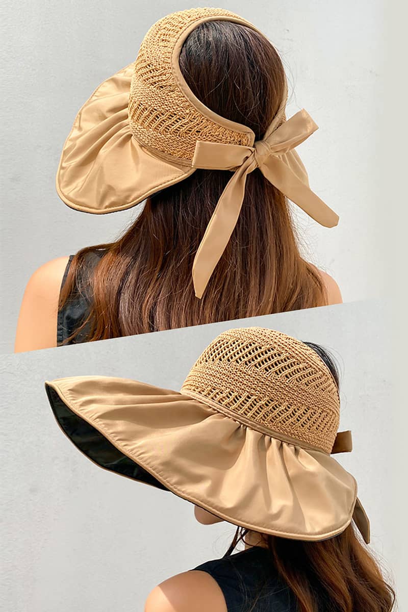 Sun protection vinyl visor hat