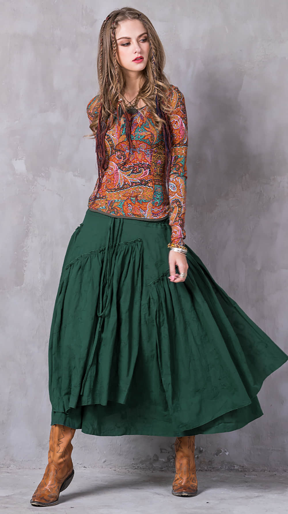 Women's disc button stretch long-sleeved shirt  | IFAUN