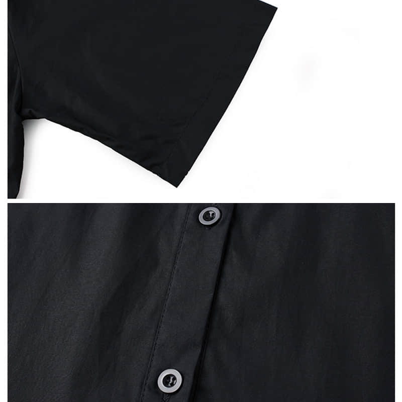 Fashion Contrast stitching shirt dress  | IFAUN