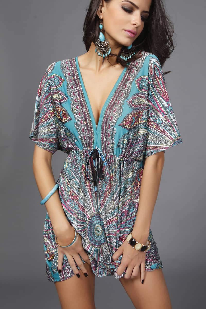 Sexy milk silk print dress One Size | IFAUN