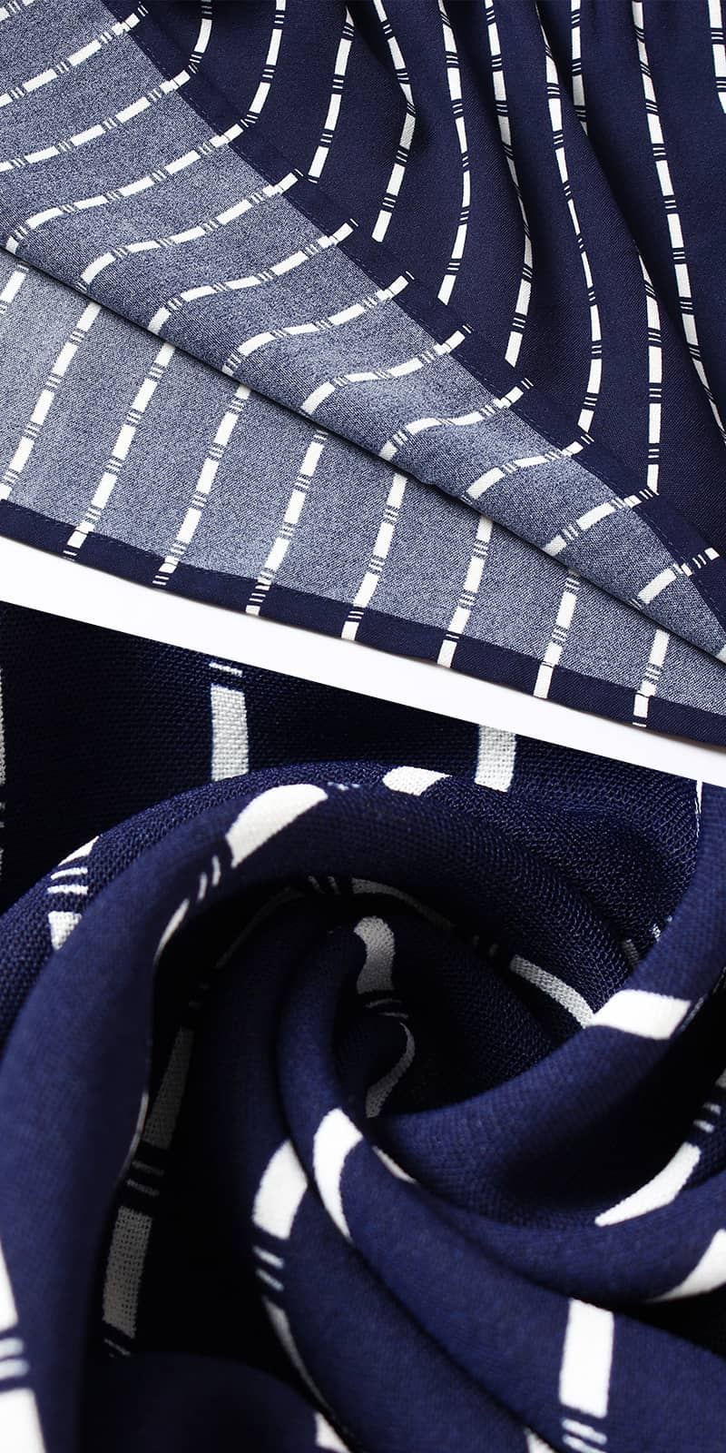 Women's V-neck sexy temperament striped dress  | IFAUN