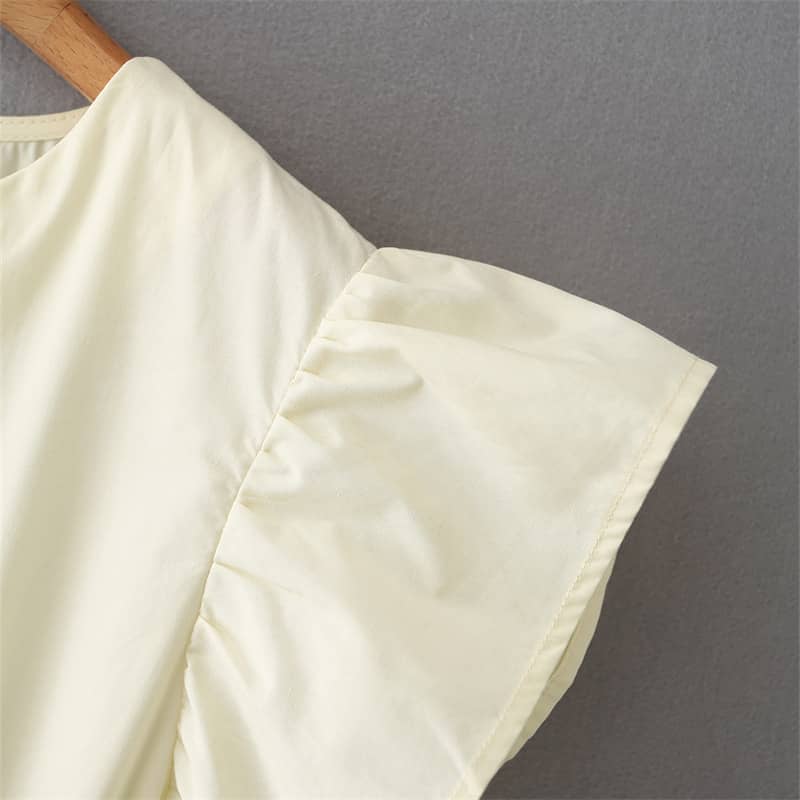 Hollow cake skirt cotton dress