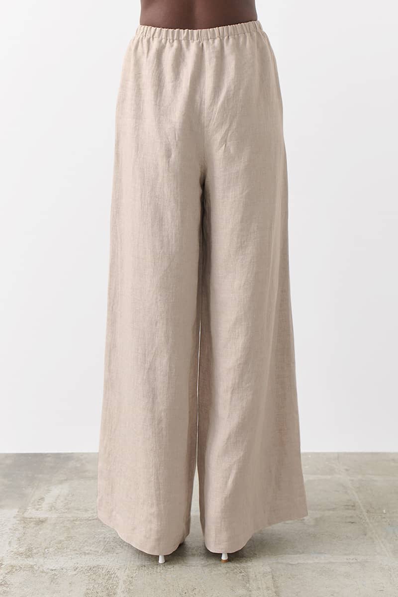 Thin cotton and linen loose casual wide-leg pants  | IFAUN