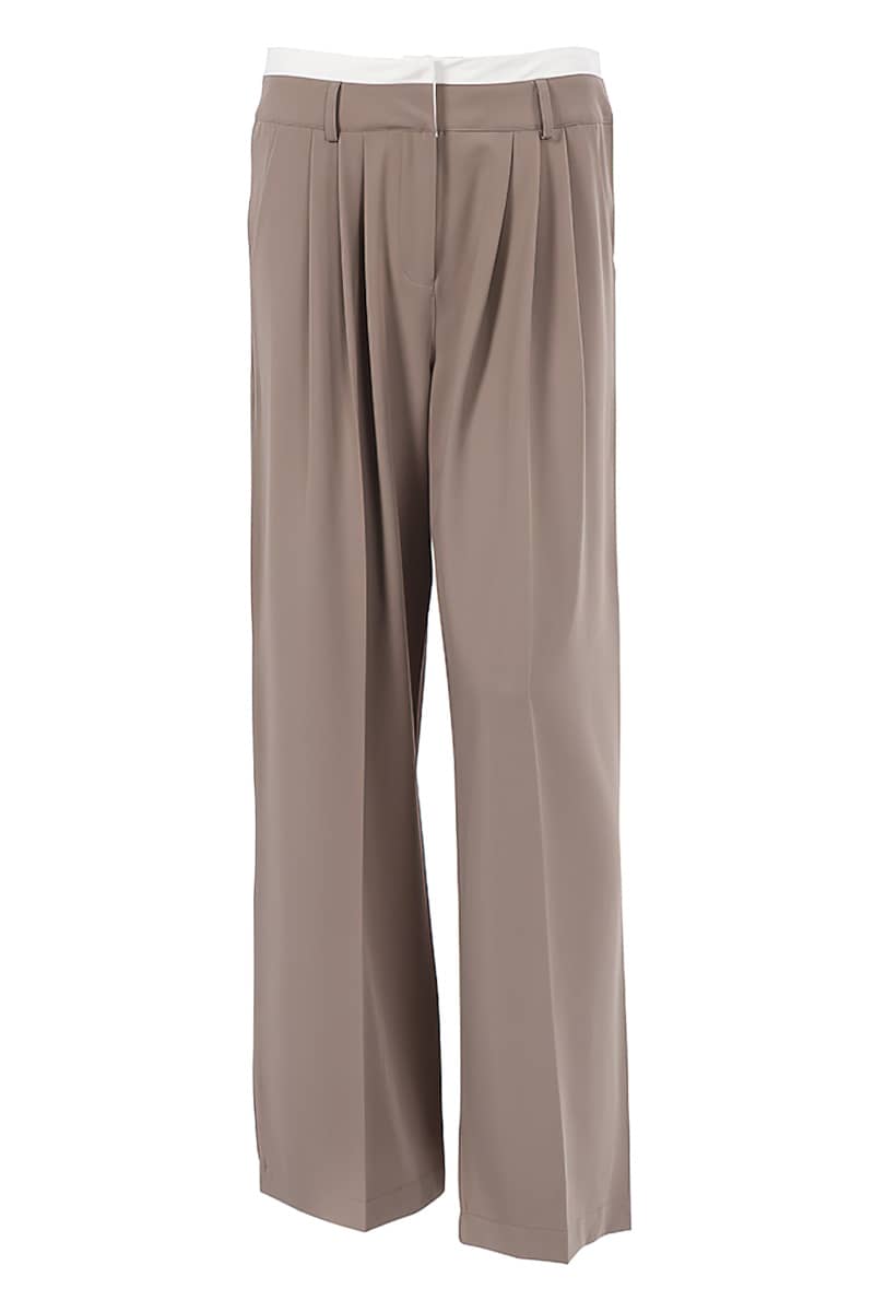 Women's contrasting loose harem pants