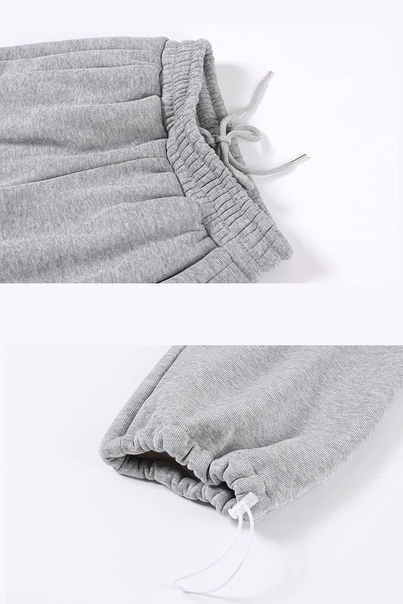 Women's winter lamb fleece wide leg pants