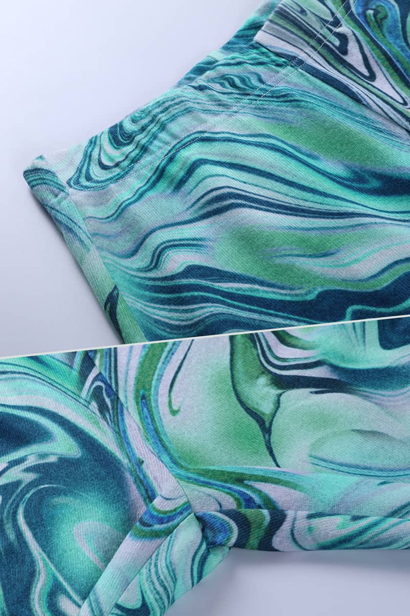 Tie-Dye Colorful High-Rise Wide-Leg Pants