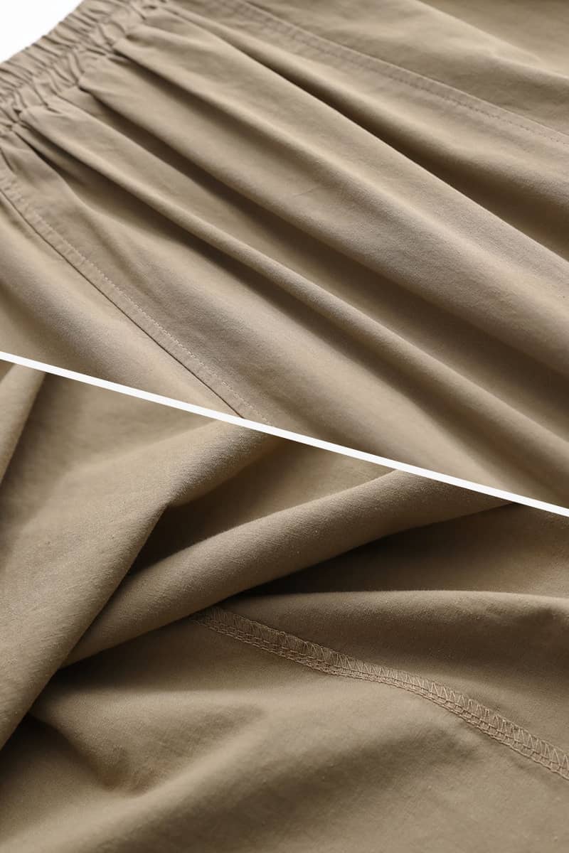 Spring mid-length cotton skirt  | IFAUN