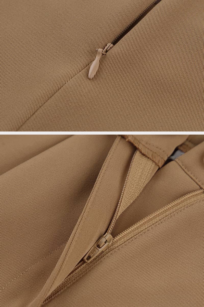 Two-piece leisure suit with round neck and wide legs  | IFAUN