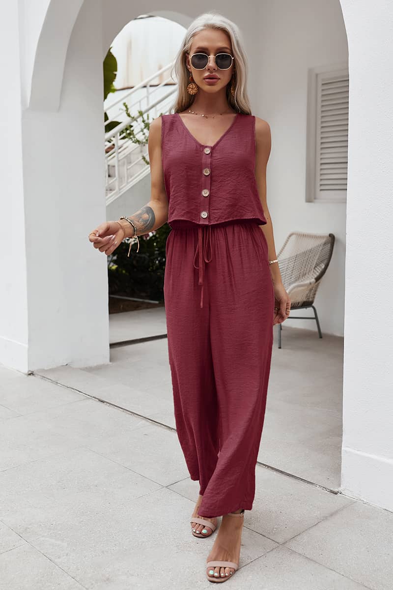 Spring and summer women's casual all-match suit Red / XL | IFAUN