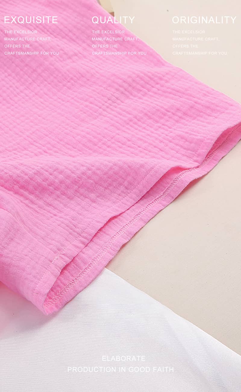 Women's cardigan shorts cotton two-piece suit  | IFAUN