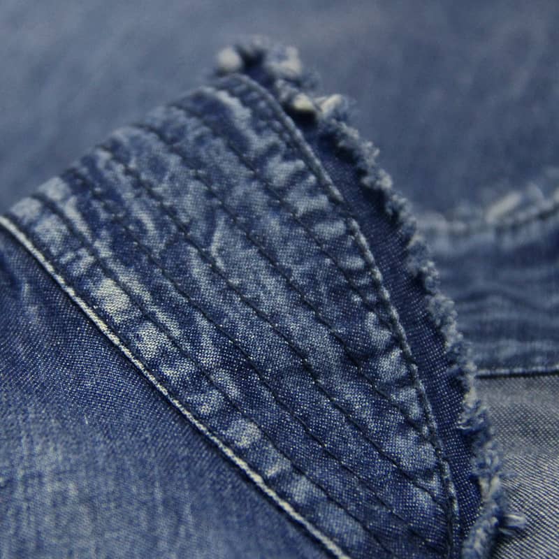 Irregular denim coat women