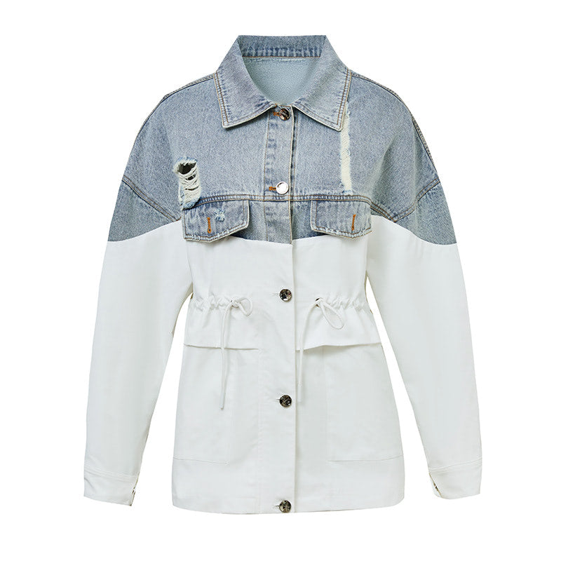 French-style commuter denim jacket