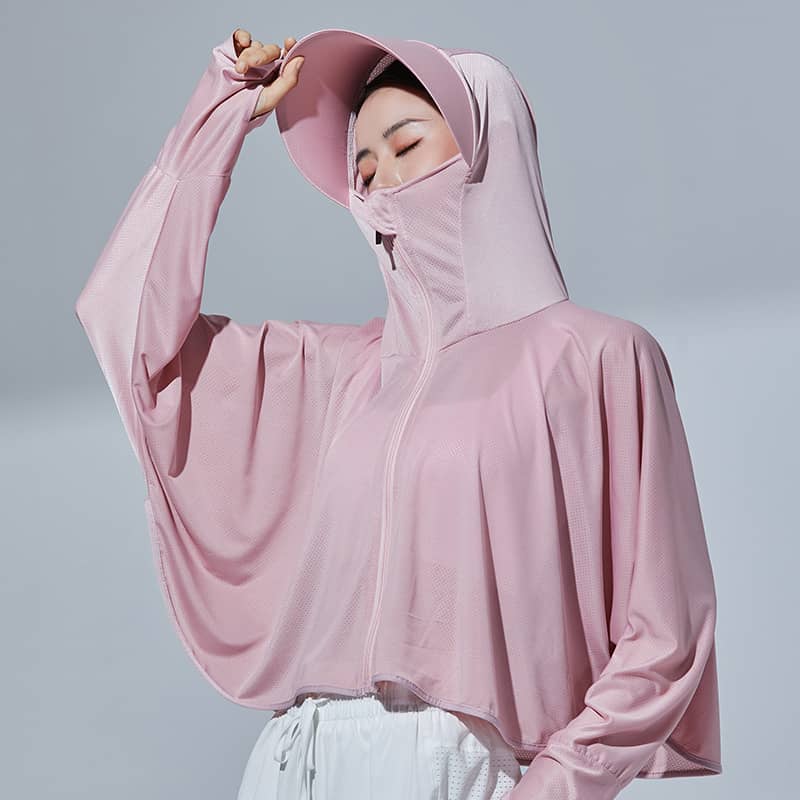 Women's UPF protection summer ice-silk cardigan